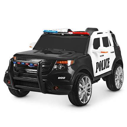 Джип дитячий електричний поліцейський Bambi M 3259EBLR-1-2 на акумуляторі MP3 USB із гучномовцем, фото 1