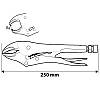 Кліщі затискні 250 мм пряміі губки NEO 01-217, фото 3