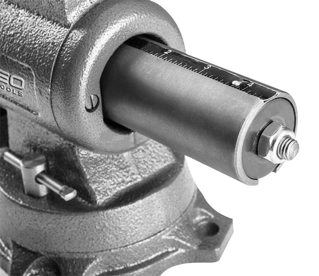 Тиски слюсарні поворотні 100 мм, 360 градусів, фото 1