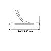 Подовжувач гнучкий 1/4", 140 мм, фото 3