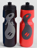 Пляшка для води місткість 750 мл Чорний/Червоний