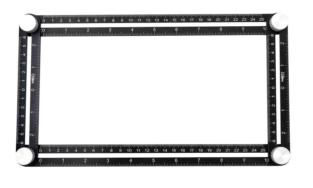 Кутова лінійка, 4 руки, фото 1