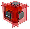 Лазер 3D, червоний, bőrönd, магнітний тримач, зарядний пристрій, зарядний пристрій, фото 2