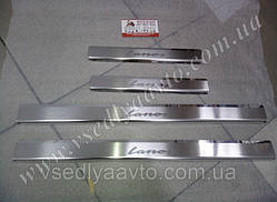Захист порогів - накладки на пороги ZAZ LANOS з 2001 р. (Premium)