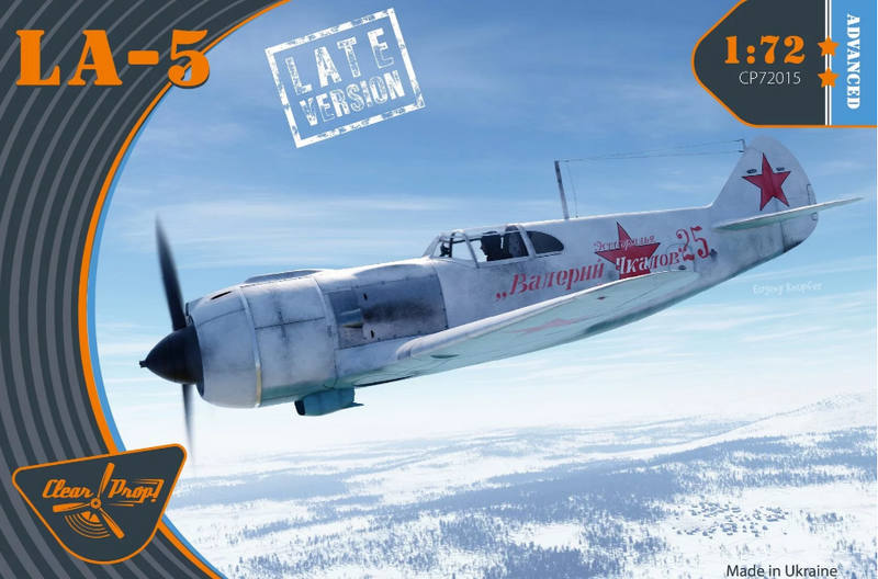 Пластикова модель 1/72 Clear Prop 72015 радянський винищувач Лавочкин Ла-5