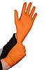 Рукавички перфоровані нітрилові, помаранчеві, 50 шт., розмір L, фото 5