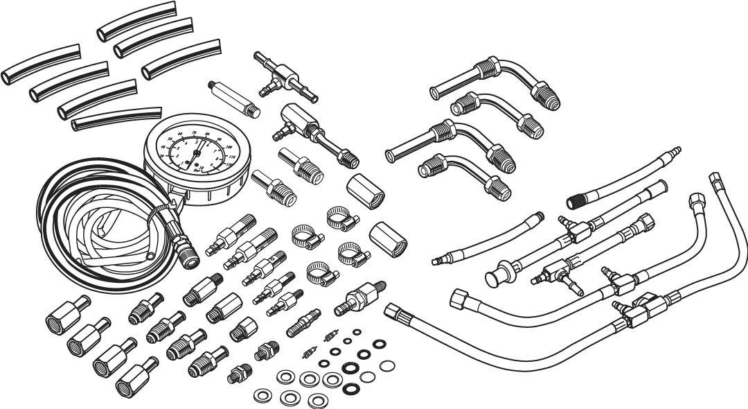 Набір для перевірки форсунок вприскування палива, фото 1