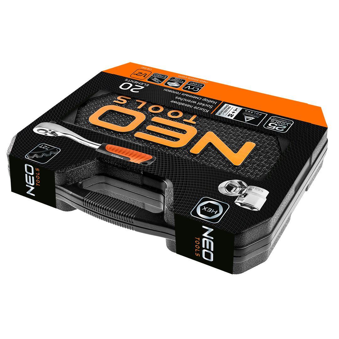 Набір змінних головок 1/2", 20 шт. CrV, фото 1