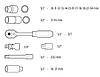 Набір змінних головок 1/2", 20 шт. CrV, фото 2