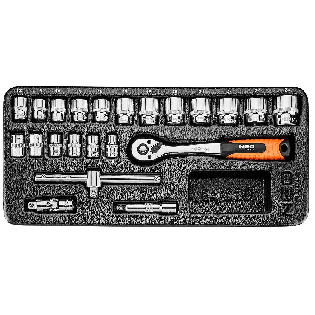 Набір змінних головок 3/8", 22 шт., фото 1