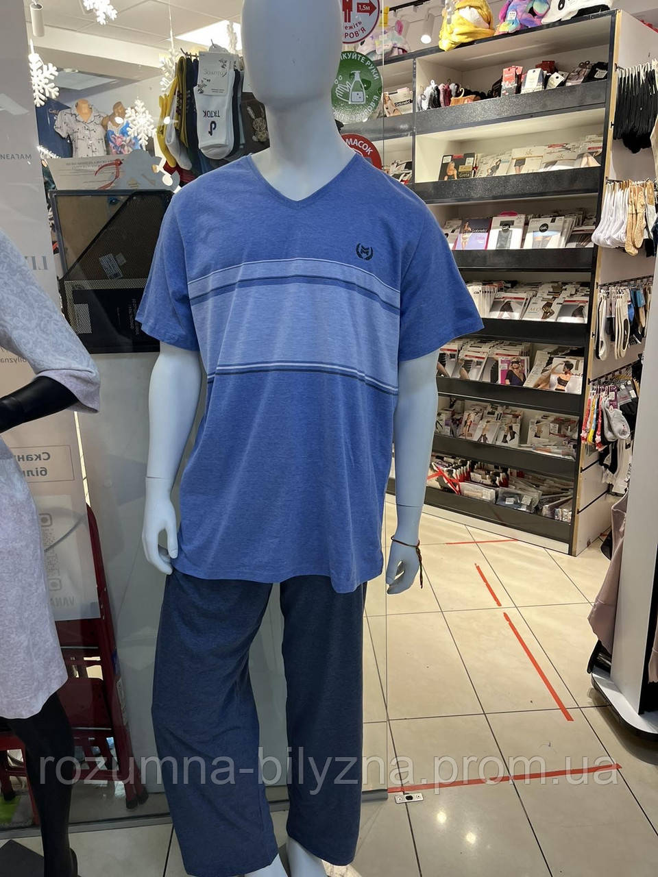 Піжама чоловіча футболка штани ТМ Vienetta XL