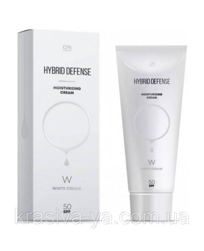 Захисний зволожуючий крем-гібрид SPF50 W - Hybrid Defense Moisturizing Cream SPF 50 White, 80 мл