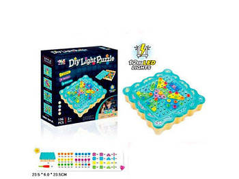 Мозаика на шурупах "Diy Light Puzzle" 196 деталей TLH-09