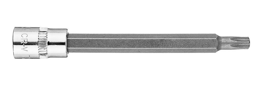 Біта TORX TX27 на торцеву головку 1/4", довга, 87 мм, фото 1