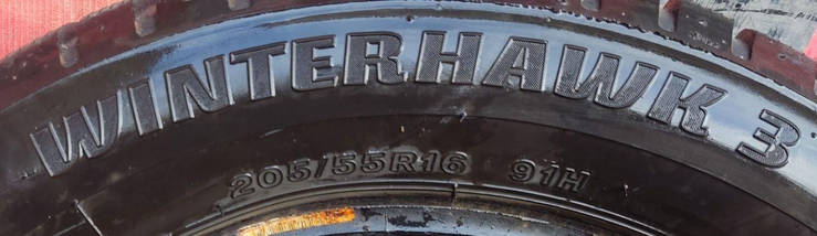 Шини б у 205-55R16 FIRESTONE WINTER HAWK 3 Зима, фото 5