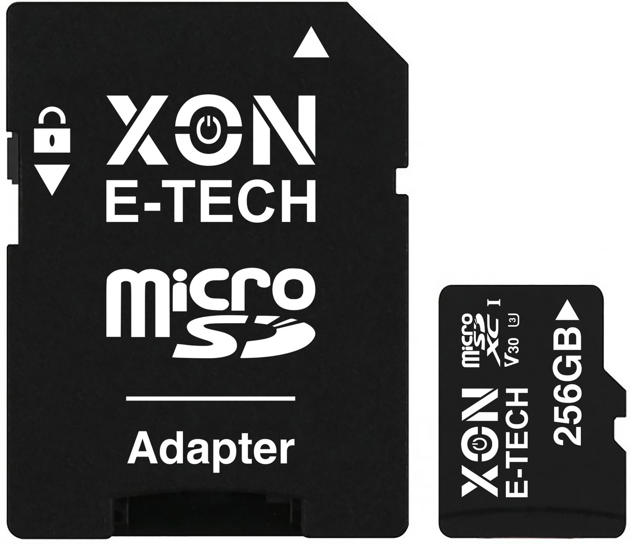 Карта пам'яті XON microSDXC 256GB Class 30 (V30) UHS-II/U3 + SD adapter (MCSX3256BA)