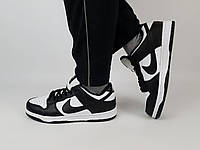 Молодежные кроссовки мужские черно-белые низкие Nike SB Dunk Low White Black. Обувь весна лето Найк СБ Данк