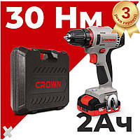 Аккумуляторная дрель-шуруповерт Crown CT21081H-2 BMC