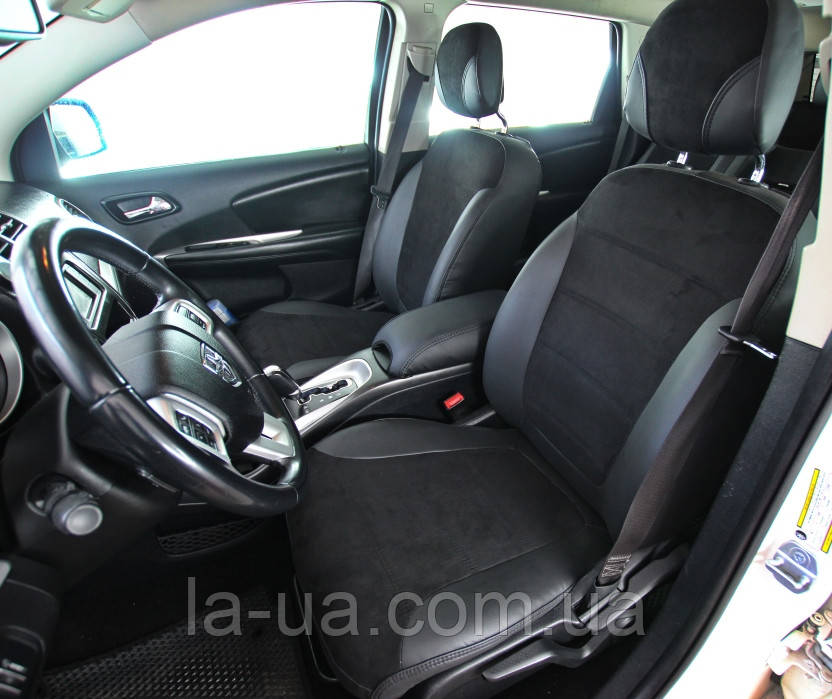 Чохли салону Dodge Journey 2011-2020 р 7 місць. екошкіра-антара (авточохли Додж Джорні), фото 1