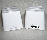 2 роутера Mesh Force M1 AC1200 Dual-Band 2.4 + 5 ГГц 2x Gigabit WAN/LAN безшова мережа WiFi для великого будинку, фото 2