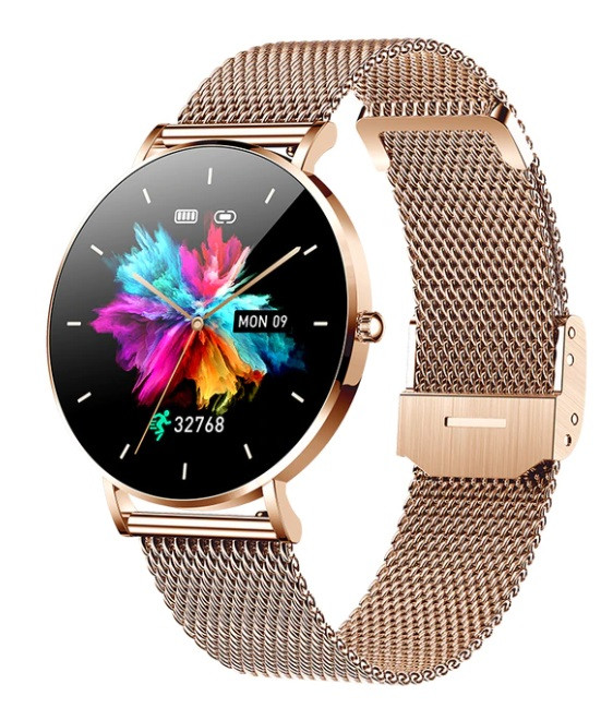 Жіночий смартгодинник золотого кольору DT8 Ultra Amoled Gold. Фітнес годинник для дівчат
