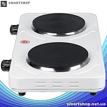 Електрична плита дискова Hot Plate JX-2020A на дві конфорки, настільна електроплита подвійна 2000 Вт, фото 4