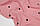 Муслін жатка Сердечка чорні на пильно-рожевому 135 см, фото 8