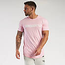 Молодіжна футболка VQH рожева подовженого крою, фото 3