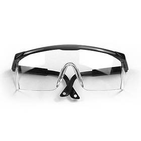 Окуляри захисні прозорі, матеріал лінз полікарбонат, регульовані нейлонові заушники, захист від удару, mst