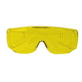 Окуляри захисні жовті, матеріал лінз полікарбонат, матеріал дужок полікарбонат, захист від удару, оптичний mst