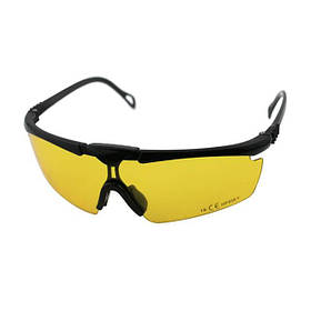 Окуляри захисні жовті, матеріал PC, протиударні, оптичний клас 3 INTERTOOL SP-0091 mst