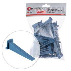 Система вирівнювання плитки, клин 9*70 мм / 50 шт INTERTOOL KT-4950 mst mst