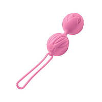Вагінальні кульки Adrien Lastic Geisha Lastic Balls BIG Pink (L), діаметр 4 см, вага 90гр