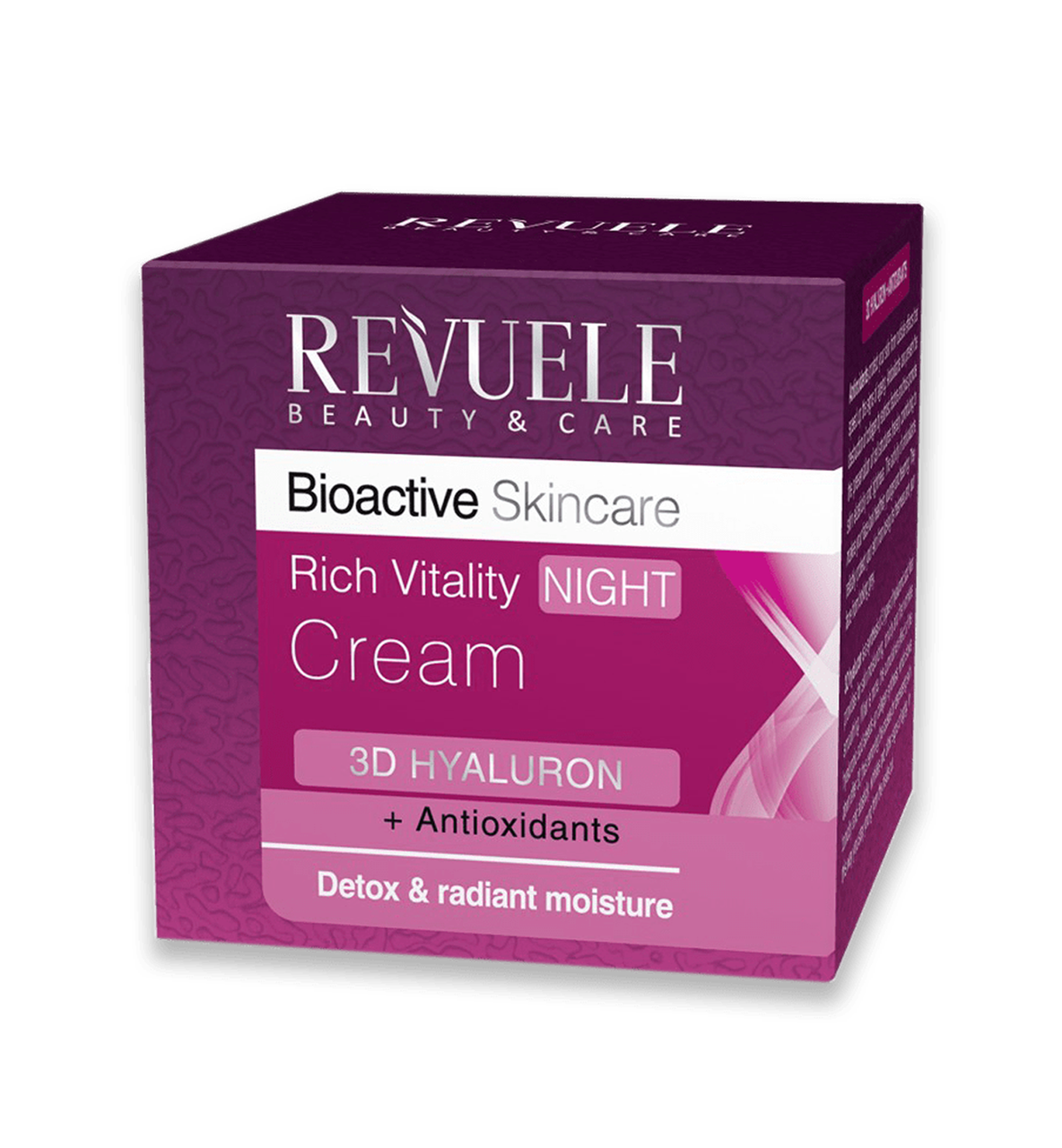 Насичений нічний крем для обличчя з гіалуроновою кислотою Revuele Bioactive Skincare 3D Hyaluron 50 мл