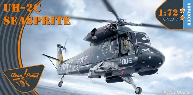 Пластикова модель 1/72 Clear Prop 72017 американський вертоліт UH-2C SeaspriteUH-2C Seasprite, фото 1