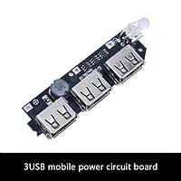 Контроллер заряда Power Bank 18650 3xUSB/micro USB 2A DC/DC