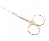 Ножиці манікюрні для кутикул Zauber-manicure золоті 01-131G, фото 3