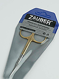 Ножиці манікюрні для кутикул Zauber-manicure золоті 01-131G, фото 4