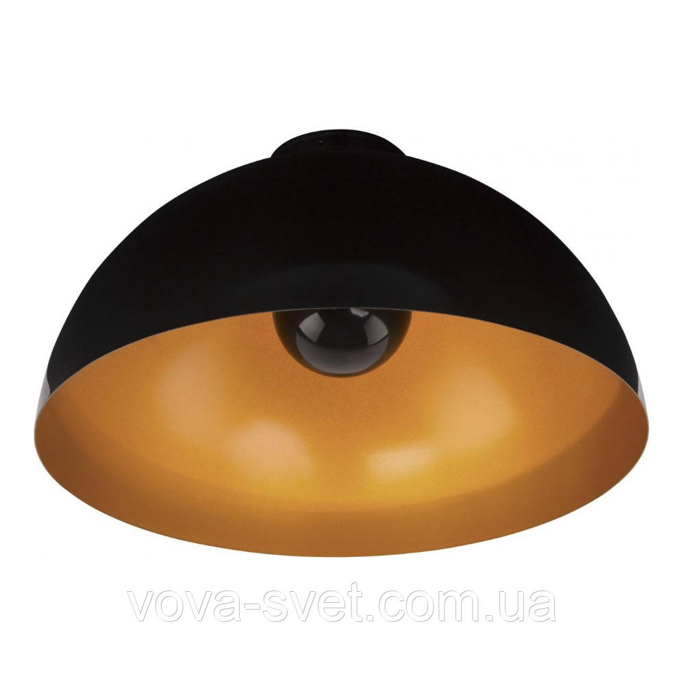 Світильник стельовий купол Loft [Hemisphere Ceiling Black-Gold ]