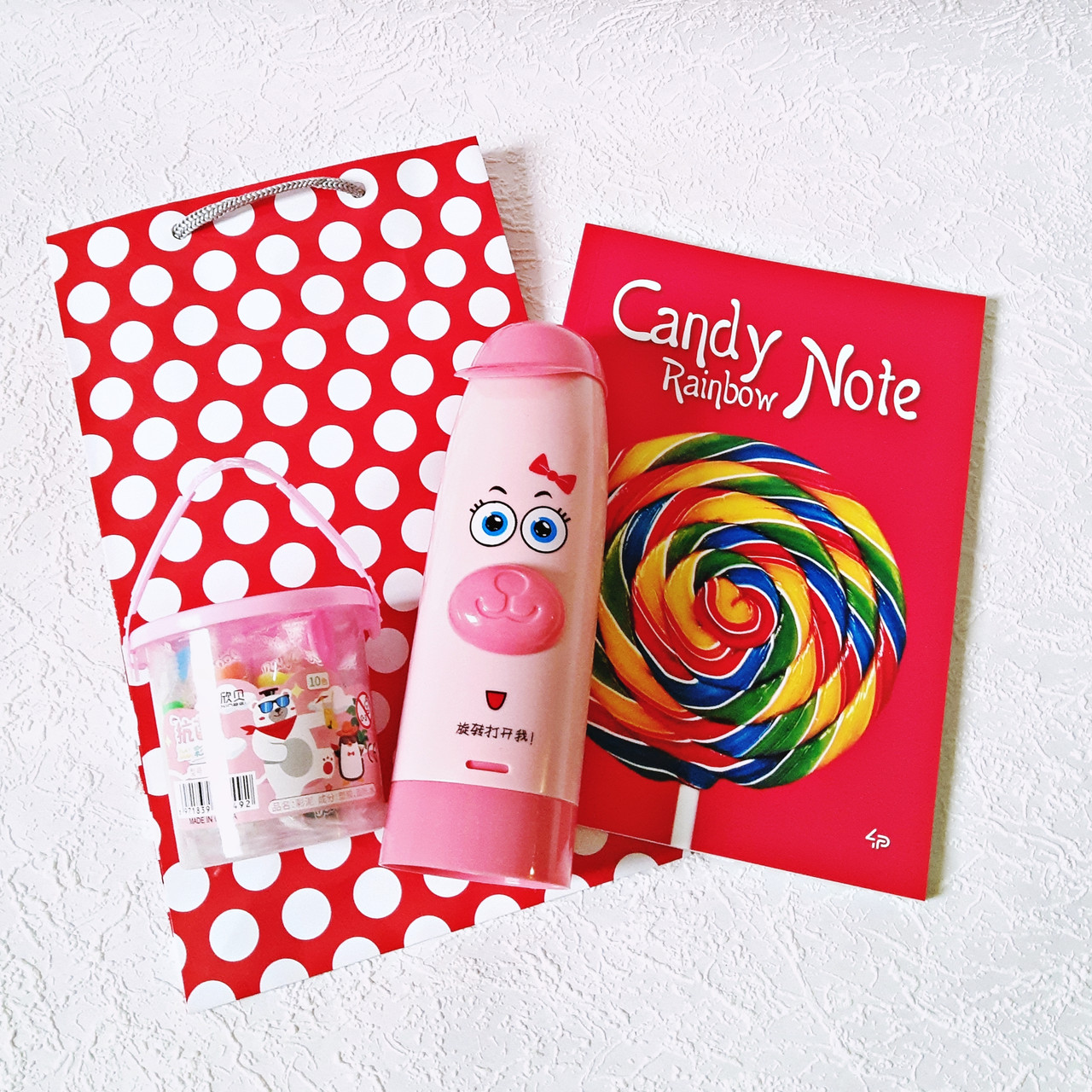 Подарунковий набір канцелярії Candy Rainbow арт.MF76