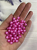 Бусини круглі " Цукерки" 8 мм, рожеві 500 грамів