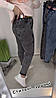 Джинсові жіночі сірі джогери (розміри 50,52), фото 2