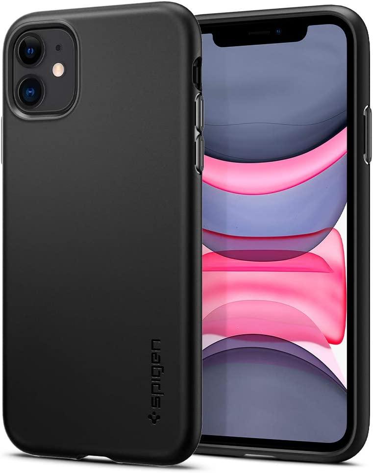 Чехол Spigen для iPhone 11 - Thin Fit Pro, Black (ACS02041)