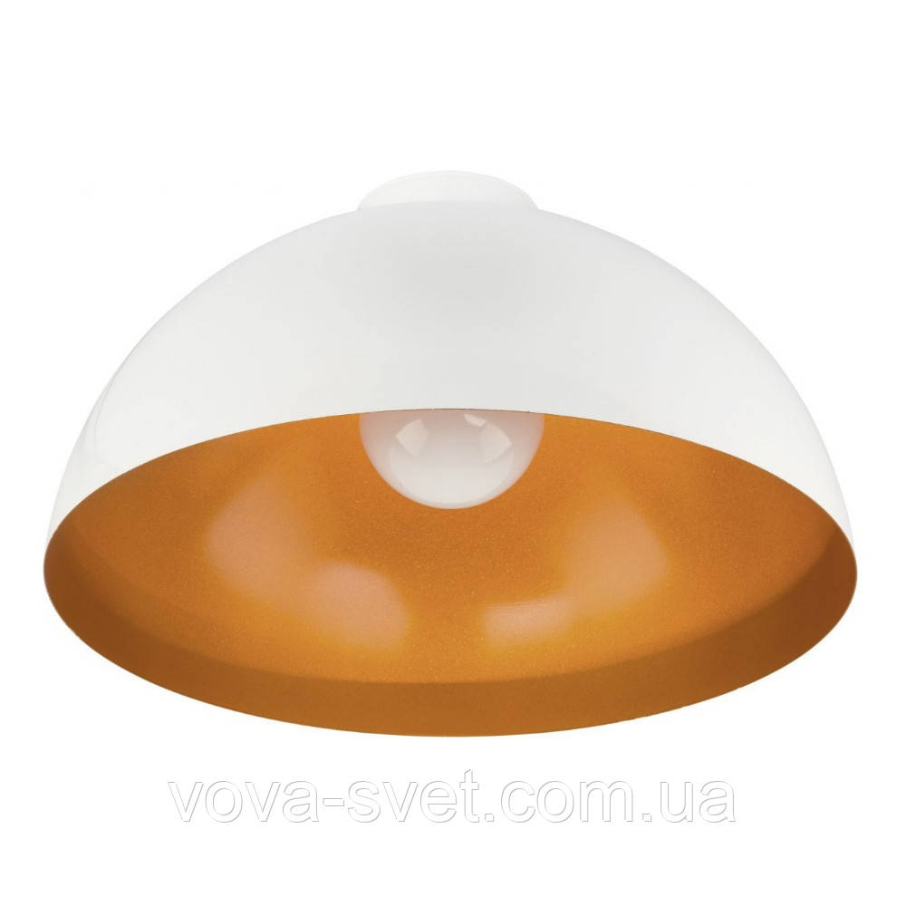 Світильник стельовий купол Loft [Hemisphere Ceiling White-Gold ]