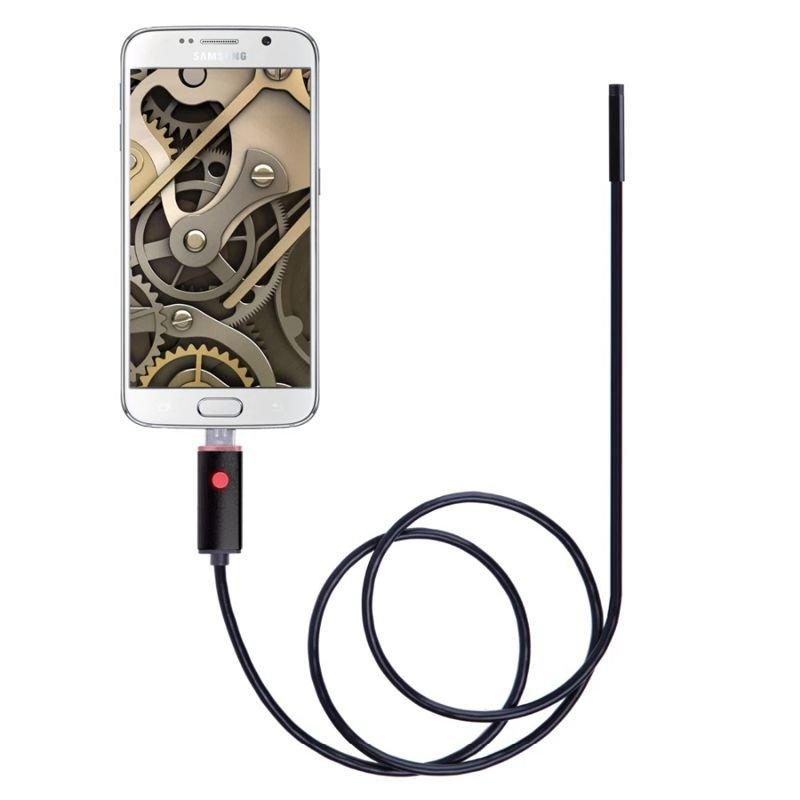 USB эндоскоп для смартфона и ноутбука HD 480P Kerui 655H, 5 метров, 5.5 мм, жесткий кабель KU_22 - фото 1 - id-p1790191806