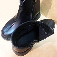 Жіночі весняні/осінні черевики з натуральної шкіри. 40 розмір. SM-284 Колір: чорний
