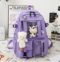 Підлітковий шкільний рюкзак в корейскому стилі для дівчинки 5-11 клас УЦІНКА