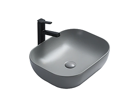 Умивальник (раковина) MEXEN RITA GREY MATT сірий накладний *