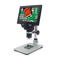 Микроскоп цифровой с 7" дюймовым LCD экраном и подсветкой GAOSUO G1200HD, c увеличением до 1200X, питани KU_22