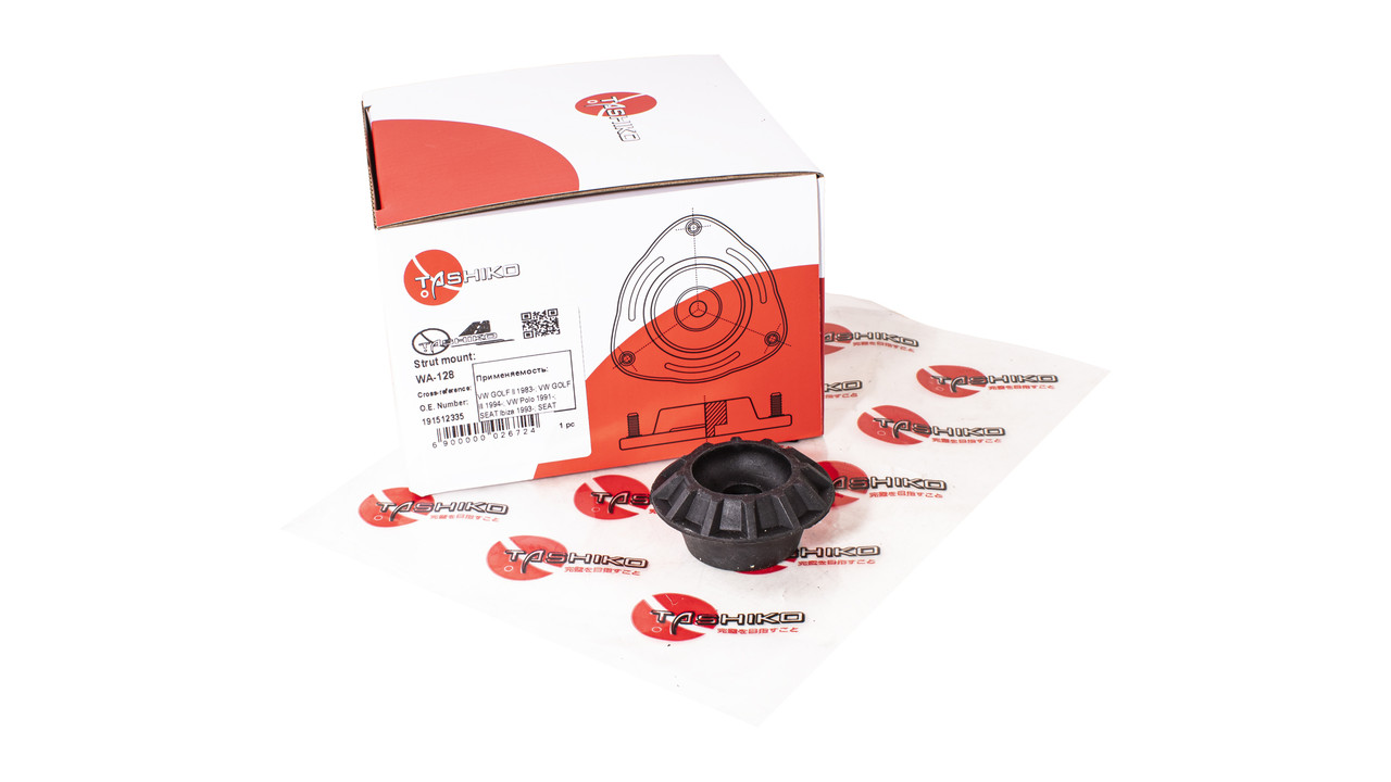Опора амортизатора Tashiko передня Volkswagen Golf2 Golf3 Polo 1994-2001 верхняя WA-128 191512335